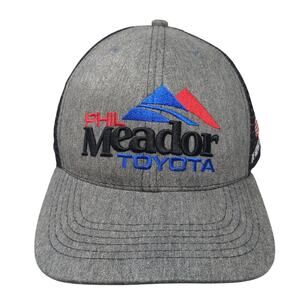 Phil Meador Toyota Snapback Trucker Hat Gray OS Adjustable Mesh Back 360 Apparel